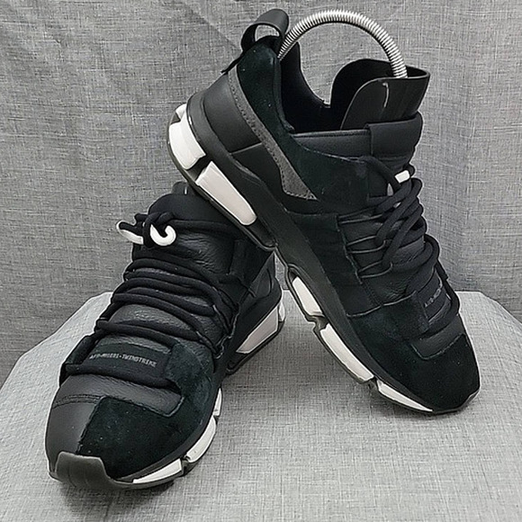 Adidas Twinstrike ADV stretch leather core Black/White Men's SZ 12 Boost